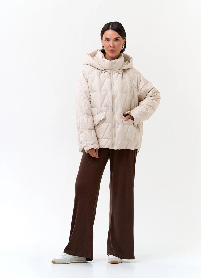 Женская куртка с капюшоном модель № 33830 универмаг малина