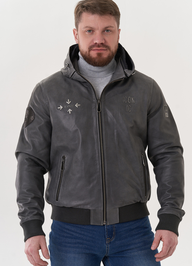 Мужская кожаная куртка 