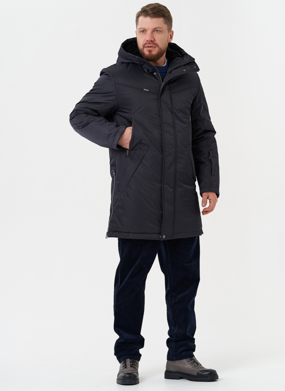 Мужской пуховик с капюшоном