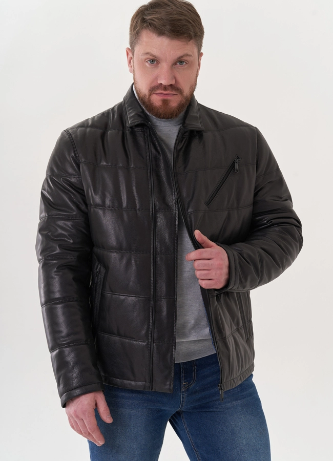 Мужская кожаная куртка 