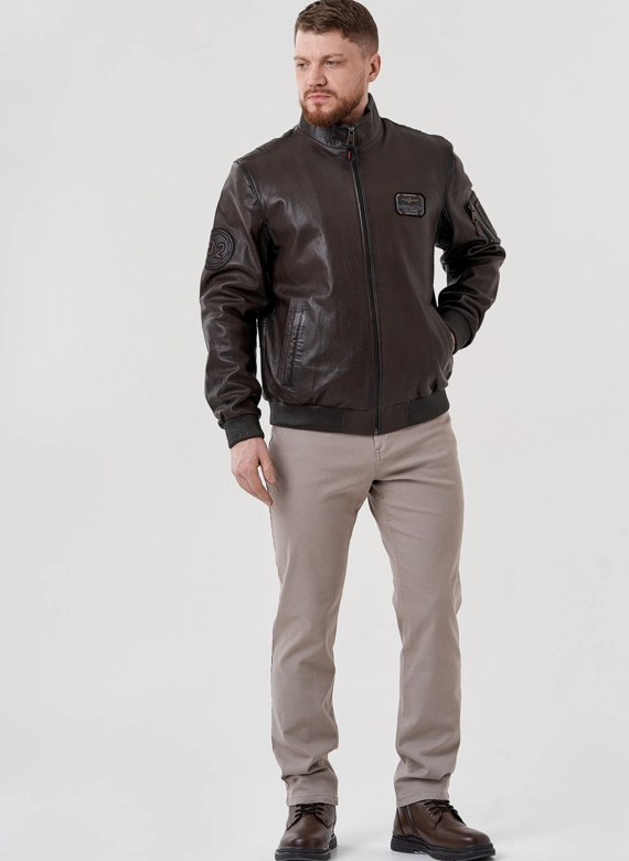 Мужская куртка из натуральной кожи 