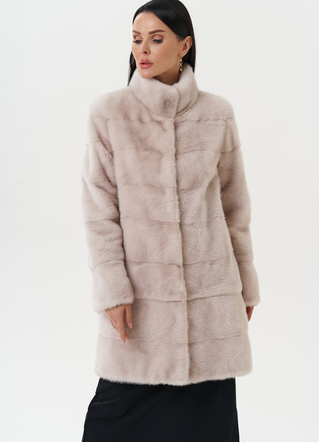 Шуба-трансформер из меха норки модель № 25962 универмаг малина