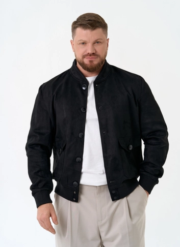 Мужская куртка бомбер из эко замши Мужская куртка бомбер из эко замши