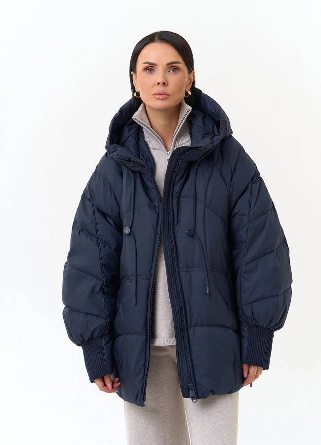 Женский пуховик с капюшоном модель № 34040 в рассрочку фото